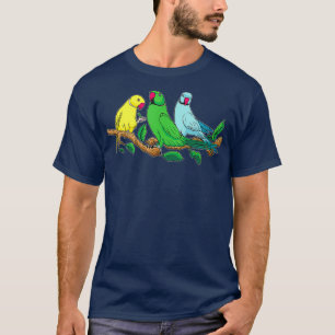 Tre indiska RingnackParrots Ringnecked Parrot T Shirt