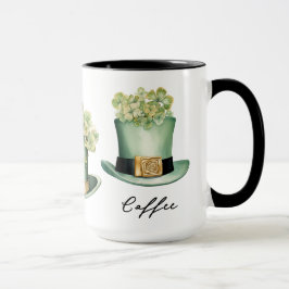 Tre irländska St patrick's day Leprechaun Hats Mugg