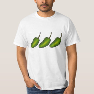 Tre Jalapenos Spicy Grönt Jalapeño Pepper Foodie T-shirt