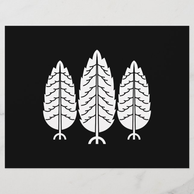 Tre japanska cedrar (Framsida)