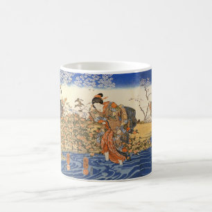 Tre japanska kvinnor kaffemugg