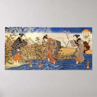 Tre japanska kvinnor poster