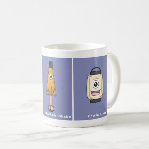 Tre japanska Tsukumogami Yokai Kaffemugg
