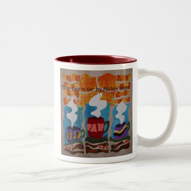 "Tre Joes som går" kaffemugg (Höger)