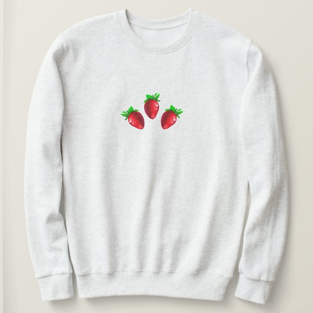 Tre jordgubbar t shirt (Design framsida)
