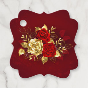 Tre judiska Ro Gåvor Etiketter