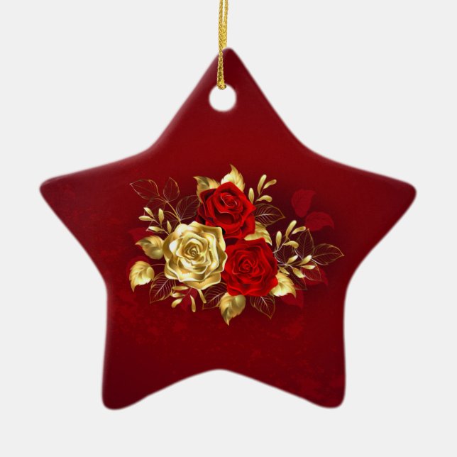 Tre judiska Ro Julgransprydnad Keramik (Framsidan)