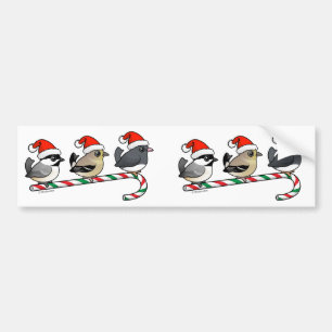Tre julFinches (US) Bildekal