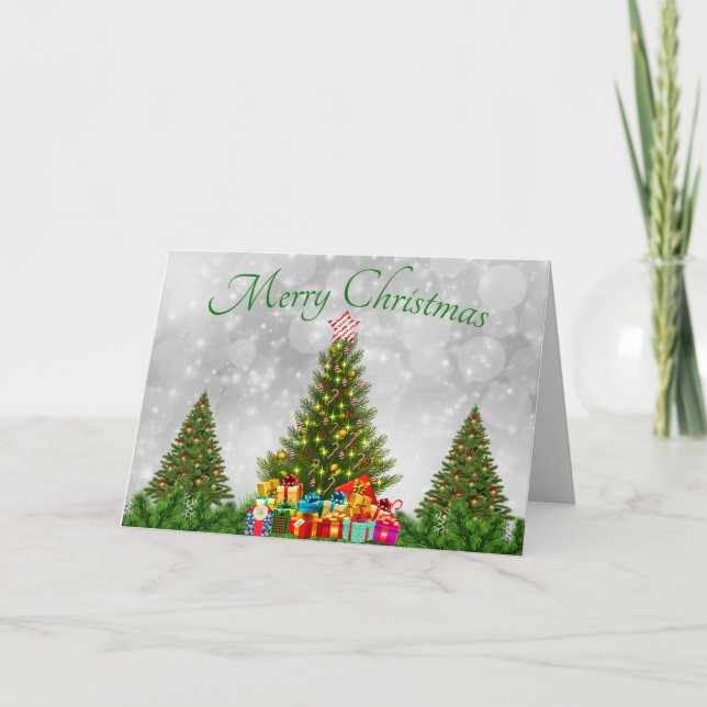 Tre Julgran Kort (Framsida)