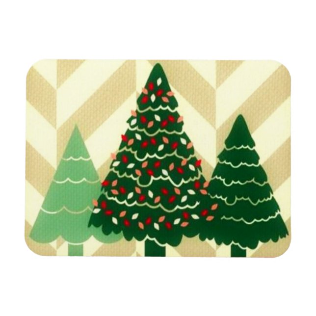 Tre Julgranar Magnet (Horisontell)