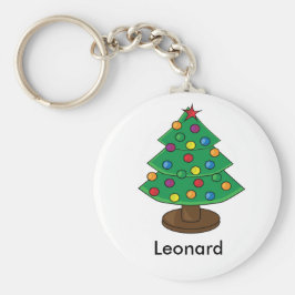 Tre Julgranar Nyckelring