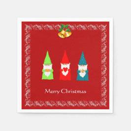 Tre julgranar på Röda Pappersservett