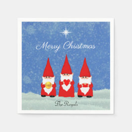 Tre julgranar pappersservett