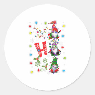 Tre julgrnomes Ho-Ho-Ho - Gar Runt Klistermärke