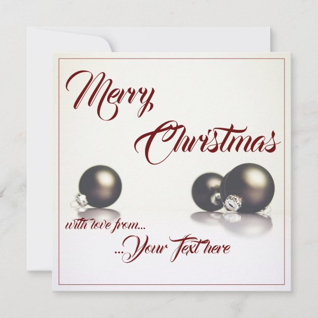 Tre julklappar bollar framför ljusbakgrund (Framsida)