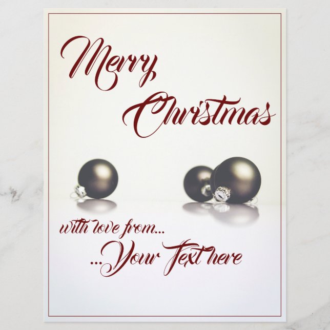 Tre julklappar bollar framför ljusbakgrund (Framsida)