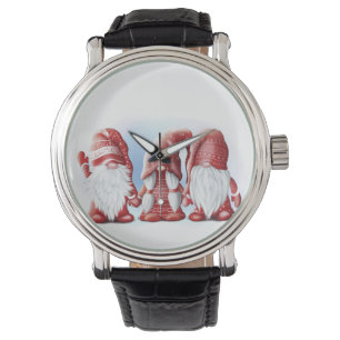 Tre jultomter Coffee Mugg Stone Magn Armbandsur