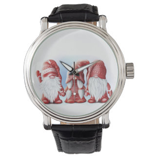 Tre jultomter Coffee Mugg Stone Magn Armbandsur