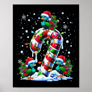 Tre jultomter vid Candy cane jul Kids Todd Poster