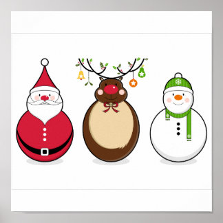 Tre julvänner poster