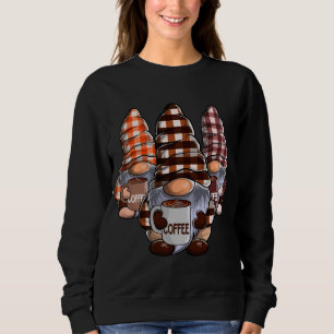 Tre kaffe-nomes, Gnome Coffee Älskare, Funny Co T Shirt