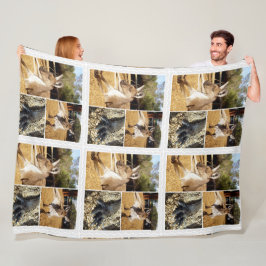 Tre Kangaroo Bilder Collage, Lge Fleece Blanket