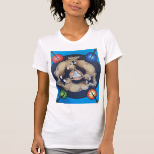 "Tre kaniner" Ancient Mystical Design T T-shirt