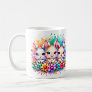 Tre kaniner kaffemugg