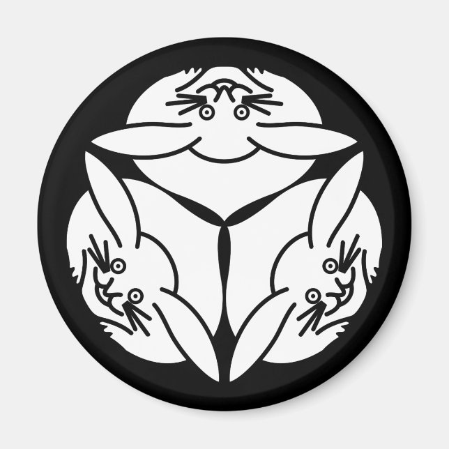 Tre kaniner magnet (Framsidan)