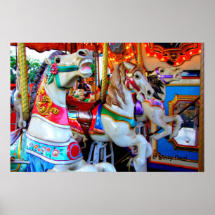 Tre karousel Ponies Poster