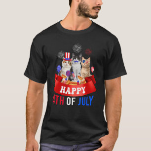 Tre kattdjur Lycklig 4:e juli, Älskare-oberoende T Shirt