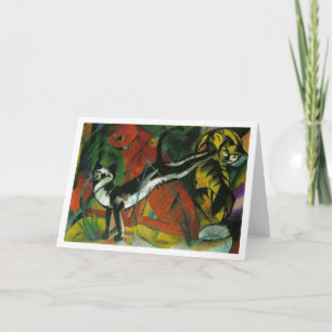Tre katter - Franz Marc Kort
