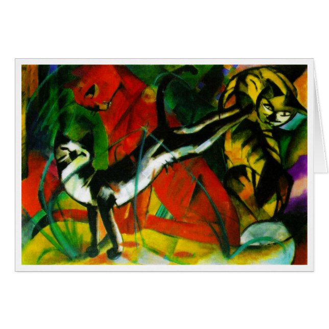 Tre katter hälsningskort (Framsidan Horizontal)