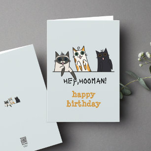 Tre katter, Hooman Funny Birthday Kort