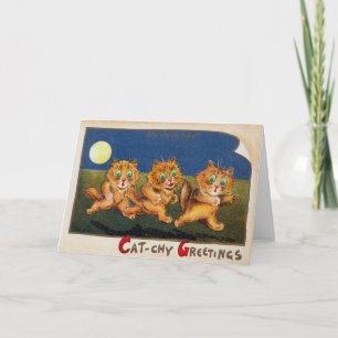 Tre katter i en brådska, Louis Wain Kort