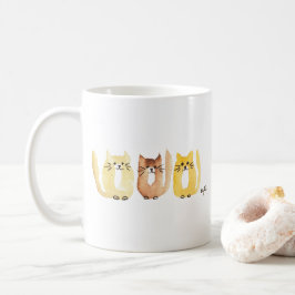 Tre katter kaffemugg