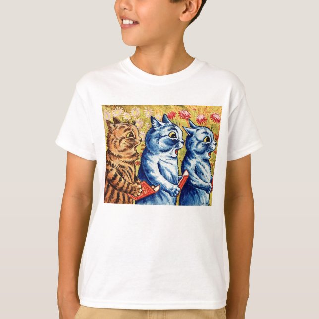 Tre katter som sjunger av Louis Wain  T Shirt (Framsida)