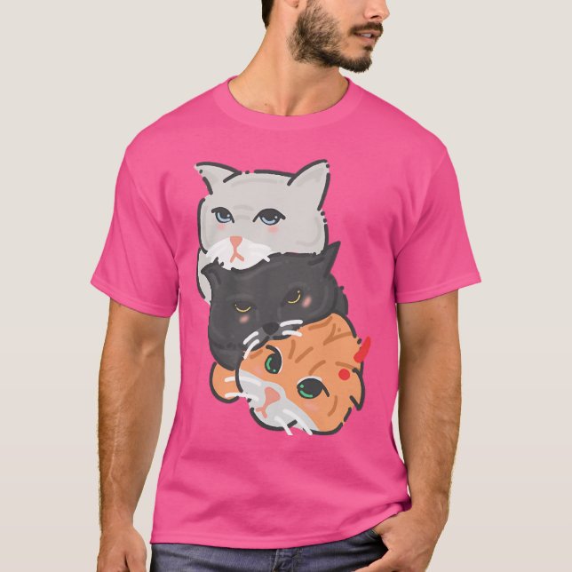 Tre katter t shirt (Framsida)