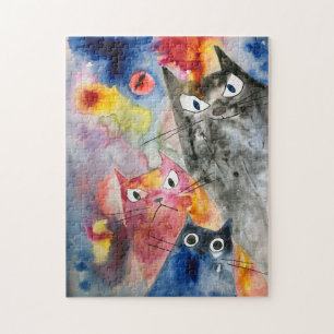 tre kattpussel pussel