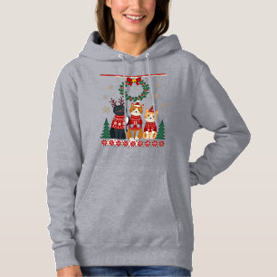 Tre kattroliga jul katt fula jultröja mig t shirt