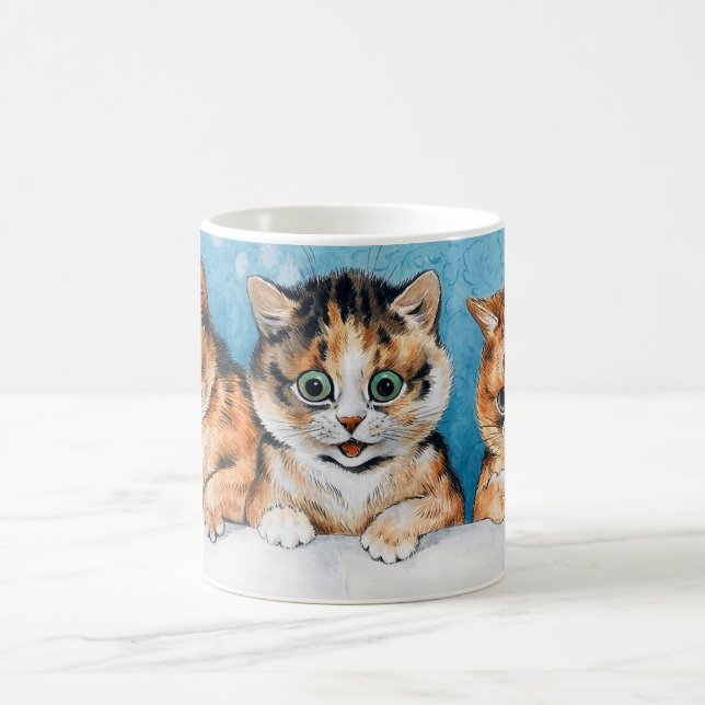 Tre kittens, Kat, Louis Wain Kaffemugg (Center)