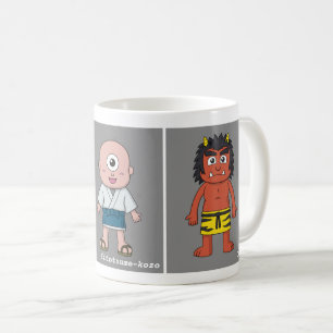 Tre klassiska japanska Yokai Kaffemugg