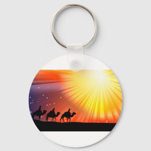 Tre kloka manar Keychain Nyckelring