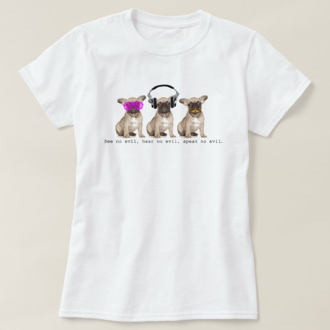 Tre kloka tjurhundar tee (Design framsida)