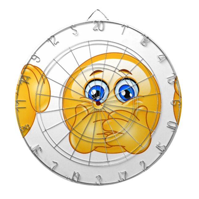 tre kloka uttryckssymboler darttavla (Framsidan)