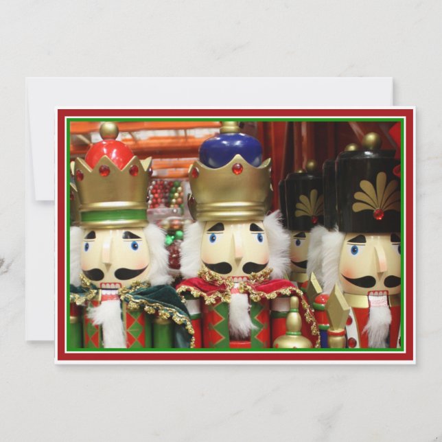 Tre kloster - Nutcracker Soldiers Inbjudningar (Framsida)