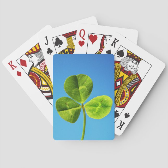 tre klöver som lämnat casinokort (Baksidan)