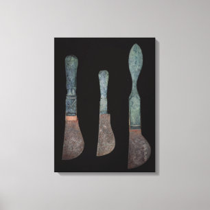Tre knivar från Pompeii, romare, ANNONS för c.100 Canvastryck
