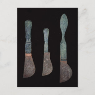 Tre Knivar från Pompeji, Roman, c.100 BC-79 AD Vykort