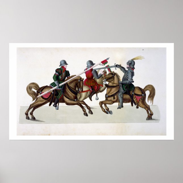 Tre knivar vid en turné, plåt från A Histo Poster (Framsidan)